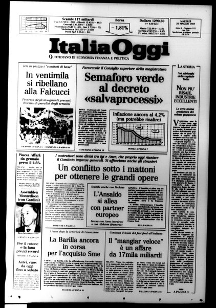 Italia oggi : quotidiano di economia finanza e politica